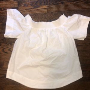 Jcrew white off the shoulder top